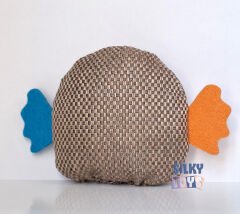SilkyToys - Köpekler İçin Peluş Oyuncak -  Three Eyes/ 9cm / Bronz